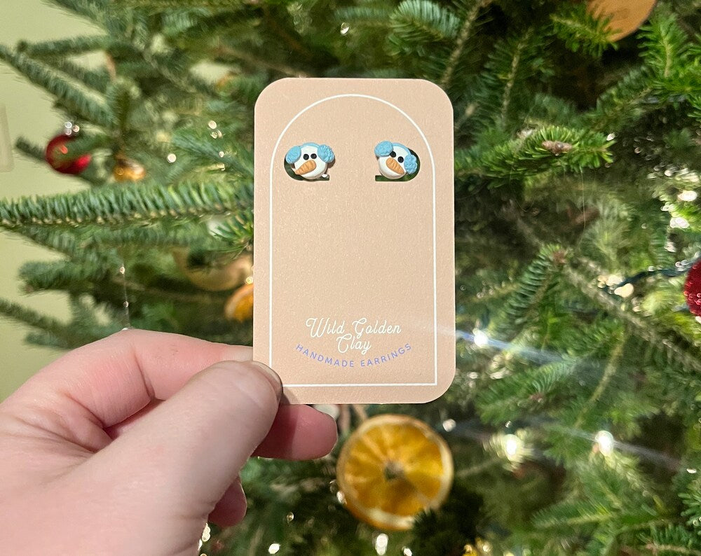 Chilly Snowmen Studs